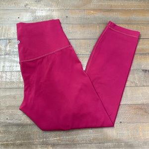 Lululemon align leggings size 8 23” pomegranate